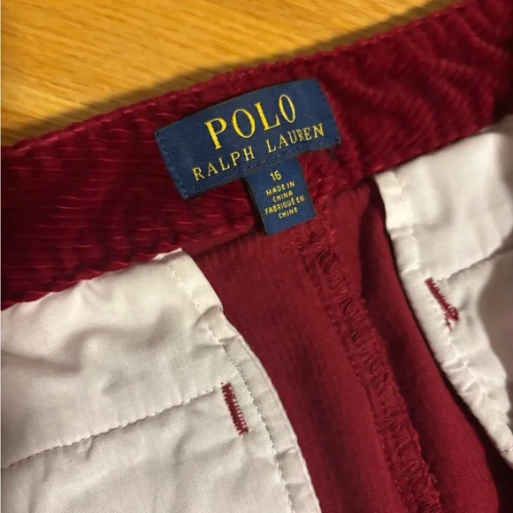 Polo Ralph Lauren Men's Red Corduroy Pants - Picture 3 of 4